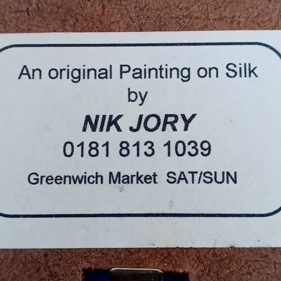 Original Painting On Silk by Nik Jory - Picture 6 of 9